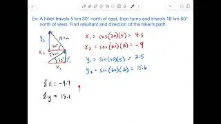 How to Add Two Non-Perpendicular Vectors (easy)