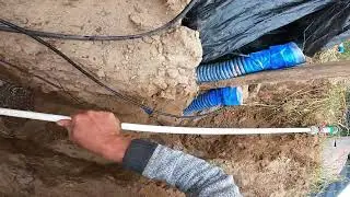 PATENT.Cały film.Jak samemu przeprowadzić przewód elektryczny bez kopania w  ziemi.