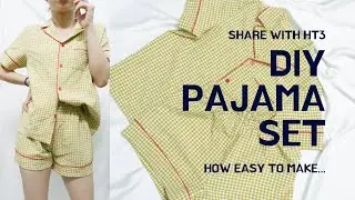 How to make pajama set by measuring | Cách may Pajama