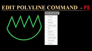 🔥PEDIT Command !!♨️ How to convert LINE to POLYLINE !! POLYLINE edit command !!