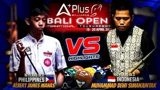 AJ MANAS VS MUHAMMAD BEWI SIMANJUNTAK, 9-BALL OPEN 2024 - HIGHLIGHTS | PINOY COMMENTARY