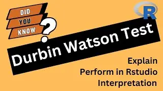 Durbin Watson Test - How to perform Durbin Watson Test in R - Interpretation