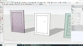 SketchUp / Рисуем фасад с повторяющимся 3д рисунком.