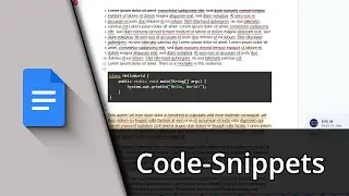 Code in Google Docs | Google Docs Code Snippet ✅ Tutorial