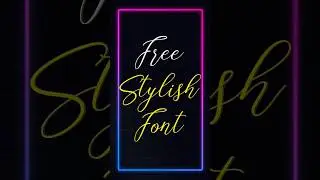 Free Stylish Font 👍#font #stylishfont #typeface