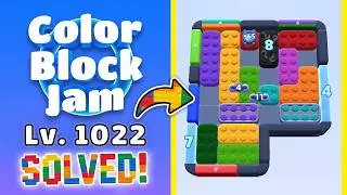 Color Block Jam Level 1018 Walkthrough (1021 & 1022) | HARD LEVELS! 🚧 Solutions & Tips