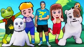 TROSLAMOS TODO MUNDO COM OS BONECOS VIVOS DOS PERSONAGENS DO LUCCAS NETO