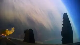 Starship rear facing cams in slo mo