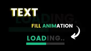 Text Fill Animation Pure Css || Css Tutorial