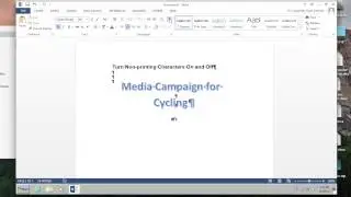 Turn Non-printing Characters On and Off with the Show/Hide Toggle