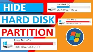 Hide Windows partition in windows 10 | Hide Hard Disk | Remove Hard Disk Partition | windows
