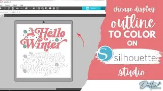 How to Change File Display from Outline to Color in Silhouette Studio