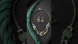 shaman.inc.. магия в каждой бусинке. Колье Русалочий плёс. Перламутр, зелёный, как глаза русалки..