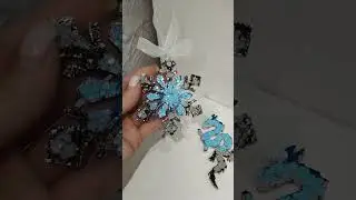 ёлочные игрушки из эпоксидной смолы ❤️