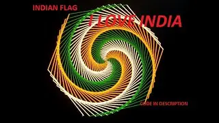 INDIAN FLAG using python(3)