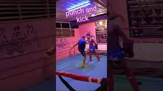 Punch kick Muay Thai combo #martialarts #kungfu #karatekid #martialart #rocky #boxing #bloodsport