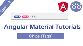 Angular material Chips  |angular material tutorials | Angular tutorials in telugu  