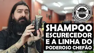 Shampoo escurecedor de BARBA e CABELO e a linha do Poderoso Chefão