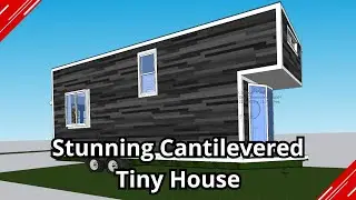 Stunning slim cantilevered tiny house