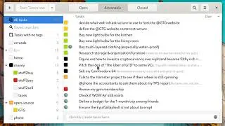 GTG (Getting Things GNOME) presentation and demonstration