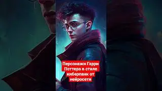 Нейросеть рисует это за 10 секунд. Персонажи Гарри Поттера в стиле киберпанк 