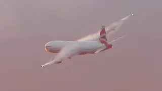 British Airways Boeing 777-200ER Sunset Departure