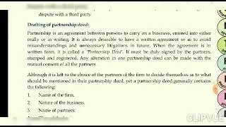 Partnership deed