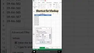 Excel Shortcut for Vlookup