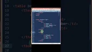 table in html | HTML #shorts #programming #coding #Html