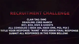 Solar: Private Recruitment Challenge (Multi Cod)