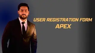 How to Make User Registration Form with (Pic) in Oracle Apex