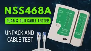 Unbox & Test the NSS468A Ethernet LAN Tester: RJ45 & RJ11 Cables 🔌🛠️