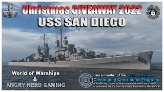 World of Warships & ANG: Christmas Giveaway, USS San Diego, American, T8, Premium Cruiser