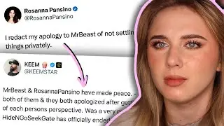 Rosanna Pansino APOLOGISES to Mr Beast... and immediately takes it back.