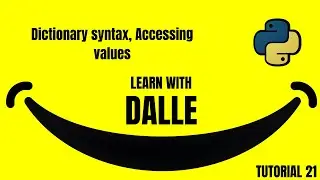 !! PYTHON !! Dictionary syntax, Accessing values TUTORIAL 21
