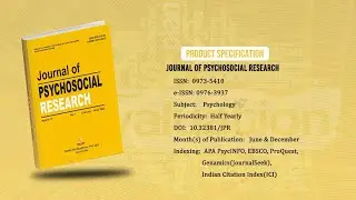Journal of Psychosocial Research | Journals | Prints Publications