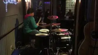Young Black Female Drummer