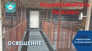 Строим сарай I Часть 9 l Освещение в сарае