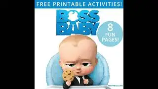 FREE BOSS BABY PRINTABLE ACTIVITIES
