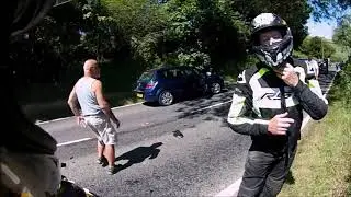 Biker down
