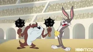 Bugs Bunny encounters Taz (the beast) clip