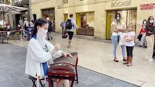 青天 -碰碰彭 ，抖音cover钢琴版 法国城市现场