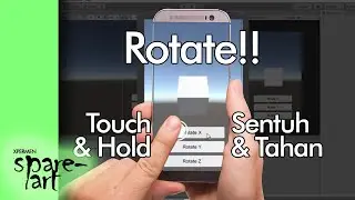 Cara Rotate Objek 3D dengan menahan UI button Unity