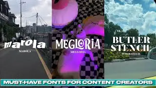 Aesthetic MUST-HAVE Fonts For Content Creators!
