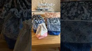 Project bag size comparison #knittingprojectbag #crochetprojectbag #projectbag #projectbagmakingkit