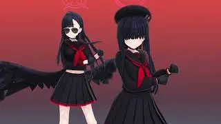 Blue Archive : Mob - Chan & Nakamasa Ichika ~ 옴브리뉴 [MMD]