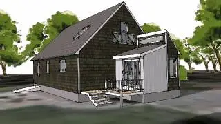 Schematic Animation of Mudroom Addition