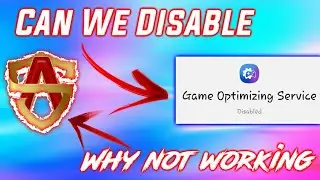 Why Alliance Shield X Not Working /Can We Disable Game Optimizing Service Now - Mr Demotivator