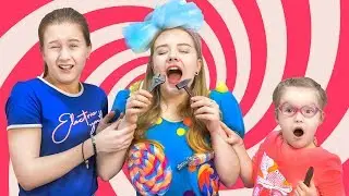 Вредная Карамелька устроила ЧЕЛЛЕНДЖ Шоколад или Настоящее?