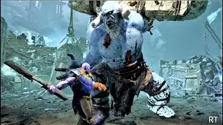 Avengers Endgame Thanos Twinblade vs Ice Troll God of war pc mods Thanos mod kratos skin